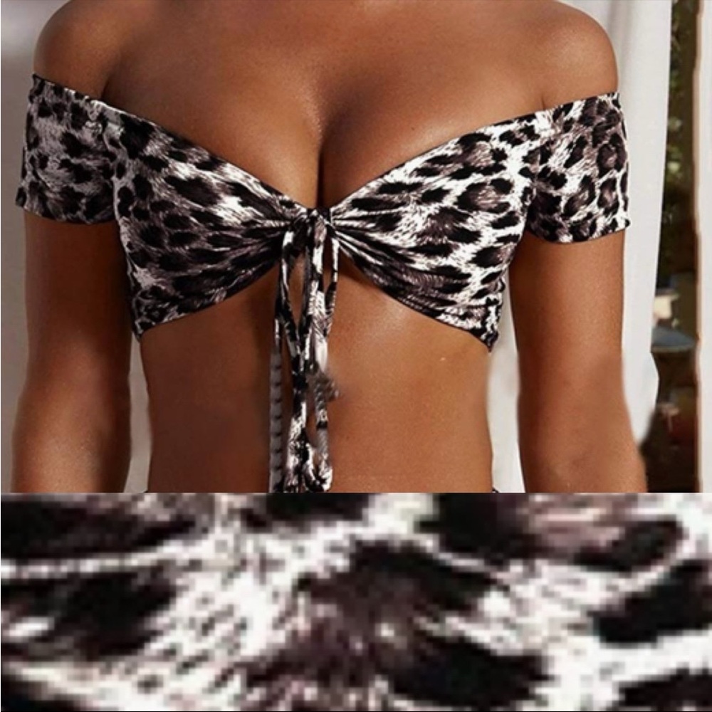 Leopard Print bikini top new with tags - Picture 6 of 16